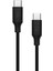 Type-C To Type-C ile Uyumlu ve ile Uyumlu Hızlı Şarj ve Data Kablosu 40 cm (Siyah) 1