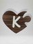 K Harfi (Sol Parça) – Ahşap Puzzle Kalp Harf Magnet – Buzdolabı Süsü – Ikili Uyumlu (KOD:1015) 1