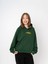 Unisex Oversize Kapüşonlu Yeşil Baskılı Farklı Sweatshirt 1