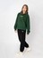 Unisex Oversize Kapüşonlu Yeşil Baskılı Farklı Sweatshirt 8