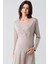 Artış Marka Uzun Kollu Likralı Viskoz Hamile Kısa Gecelik 21105 Model 2