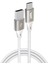 BL71 USB To Type-C 2.4A 1.2m Örgülü Data ve Şarj Kablosu (Beyaz) 3