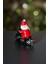 Dekoratif Motosikletli Noel Baba Biblo, Eğlenceli Christmas Ev Süsü, Yeni Yıl Dekorasyonu 11X11 cm 7