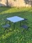 Outdoor Mini Masa ve Tabure Seti - Katlanabilir Metal Ayaklı Bahçe, Teras ve Kamp Sandalyesi Takımı 1