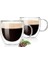 Çift Duvarlı Cam Kahve Fincanı 250ML (2’li Set) – Dayanıklı, Mikrodalga ve Bulaşık Makinesi Uyumlu, & Soğuk Içecekler Için 1