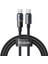 CA-8200 Type-C To Type-C 100W 7 Renkli LED Işıklı Şarj Data Kablosu 3