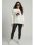 Kadın Bisiklet Yaka Marceline Baskılı Sweatshirt Regular Fit Nefes Alan Baskılı Pamuklu 1