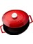 Metal Oval Döküm Tencere, 29 Cm, 4.67 L Hacim, Kırmızı 1