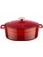 Metal Oval Döküm Tencere, 29 Cm, 4.67 L Hacim, Kırmızı 2