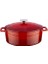 Metal Oval Döküm Tencere, 29 Cm, 4.67 L Hacim, Kırmızı 3