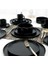 Keramika Mat Siyah Stackable Yemek/kahvaltı Takımı 20 Parça 4 Kişilik 1