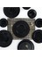 Keramika Mat Siyah Stackable Yemek/kahvaltı Takımı 20 Parça 4 Kişilik 3