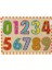 Woody Ahşap Rakamlar Bultak Puzzle 10 Parça - Turuncu Kenarlı 1