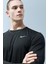 Runnig Dri-Fit Tee Reset Erkek Siyah Uzun Kollu Spor Tişört 3