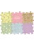 Baby Pastel Set - 0-3 Yaş Bebek Duyu Gelişim Matı - 6&apos;lı Ortopedik Aktivite Matı - Tummy Time Destek Matı - Fizyoterapi Matı 1
