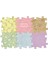 Baby Pastel Set - 0-3 Yaş Bebek Duyu Gelişim Matı - 6&apos;lı Ortopedik Aktivite Matı - Tummy Time Destek Matı - Fizyoterapi Matı 3