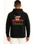 Kapüşonlu Merry Christmas Noel Geyiği Cep ve Sırt Baskılı Unisex Sweatshirt 2