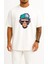 Oversize Monkey Drawing Illustration Nyse - Maymun Göğüs Tasarımlı Unisex T-Shirt 1