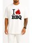Oversize Barbecue Grill T-Shirt Babb Bros Bbq Göğüs Tasarımlı Unisex T-Shirt 1