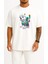 Oversize Siberian Husky Super Paw Patrol Adventure Göğüs Tasarımlı Unisex T-Shirt 1