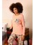 Moda Kadın Uzun Kol Penye Pijama Takım Yavruağzı 3