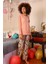 Moda Kadın Uzun Kol Penye Pijama Takım Yavruağzı 5