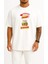 Oversize Sosisli ve Hamburger Illüstrasyon, Hamburger Fast Food Göğüs Tasarımlı Unisex T-Shirt 1