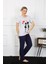 Moda Kadın Kısa Kol Penye Pijama Takımı 1