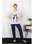 Moda Kadın Kısa Kol Penye Pijama Takımı 2
