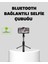 Bluetooth Selfie Çubuğu – 360° Dönebilen Başlık Kablosuz Bağlantı - NJ001P-4IBPF1 1