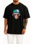 Oversize Monkey Drawing Illustration Nyse - Maymun Göğüs Tasarımlı Unisex T-Shirt 1
