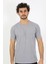 Moda Erkek Sıfır Yaka Gri Penye Atlet 1