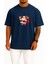 Oversize Noel Baba Yılbaşı Göğüs Baskılı Unisex T-Shirt 1