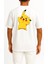 Oversize Pikachu Cep ve Sırt Tasarımlı Unisex T-Shirt 2