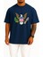 Oversize American Bald Eagle Göğüs Tasarımlı Unisex T-Shirt 1
