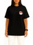 Oversize Mew Cep ve Sırt Tasarımlı Unisex T-Shirt 3