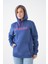 Unisex Kanguru Cepli Kapüşonlu Yazılı Rahat Spor Şık Kışlık Uzun Kol Sweatshirt 5