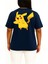 Oversize Pikachu Cep ve Sırt Tasarımlı Unisex T-Shirt 4