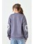 Kadın Yüz Baskılı Oversize Geniş Kalıp Desenli Curve Sweatshirt 2