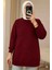 Pul Detaylı Tunik Bordo 1