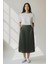 Pileli Pamuklu Dokuma Viskon 4 Mevsim Etek(95 Cm)-(38-48) 1
