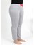 Moda Kadın Pamuklu Büyük Beden Alt Pijama Gri 3
