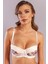 Gitana Half Push Up Bra,Çiçekli Ekru Straplez Konforlu ve Şık Sütyen 1