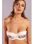 Gitana Half Push Up Bra,Çiçekli Ekru Straplez Konforlu ve Şık Sütyen 4