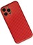 MYT09 iPhone 13 Pro Kılıf Coco Karbon Silikon - Kırmızı 2