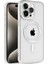 MYT09 iPhone 15 Pro Kılıf Kronos Magsafe Kapak - Gümüş 1