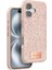 MYT09 iPhone 16 Plus Bright Simli Kapak - Pembe 1