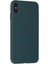 MYT09 iPhone Xs Max Kılıf Nano Içi Kadife Silikon - Koyu Yeşil 3