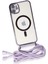 MYT09 iPhone 11 Kılıf Divo Lazer Askılı Magsafe Kapak - Lila 4