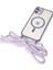 MYT09 iPhone 11 Kılıf Divo Lazer Askılı Magsafe Kapak - Lila 6